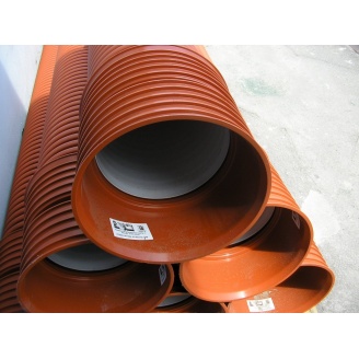 Пластикова гофрована труба для каналізації SN10 250х3000 мм